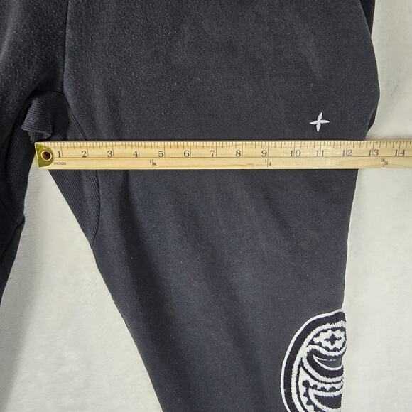 EPTM Paisley Embroidered Black Sweatpants Men's Size XL 36 Streetwear - Picture 12 of 14